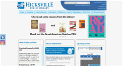 Desktop Screenshot of hicksvillelibrary.org